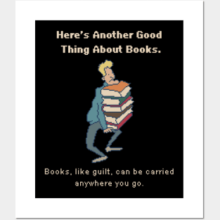 Here's Another Good Thing About Books. 8bit Pixel Art Posters and Art